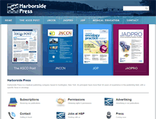 Tablet Screenshot of harborsidepress.com